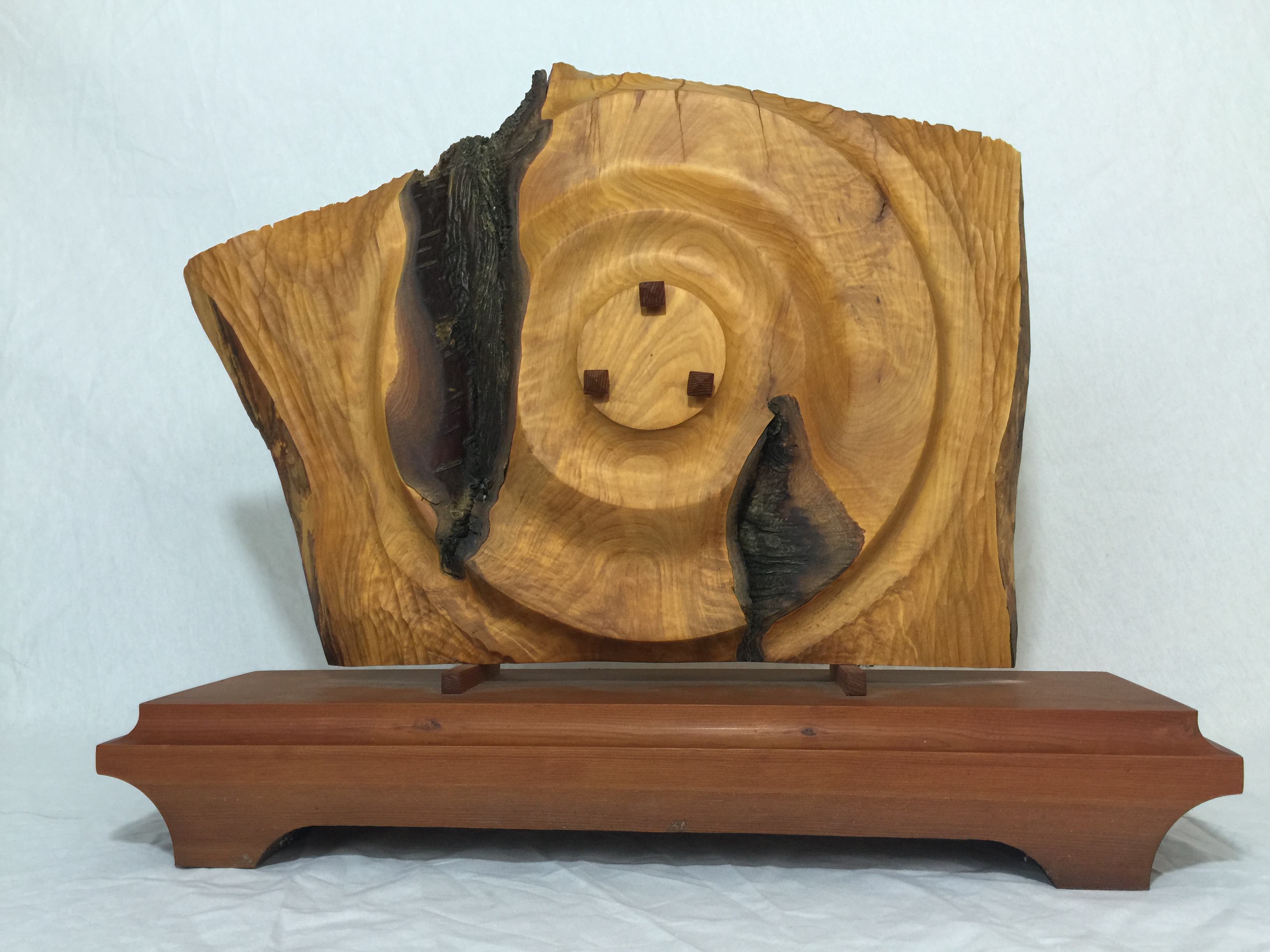 SOLD – Unique Wood Slab Sculpture