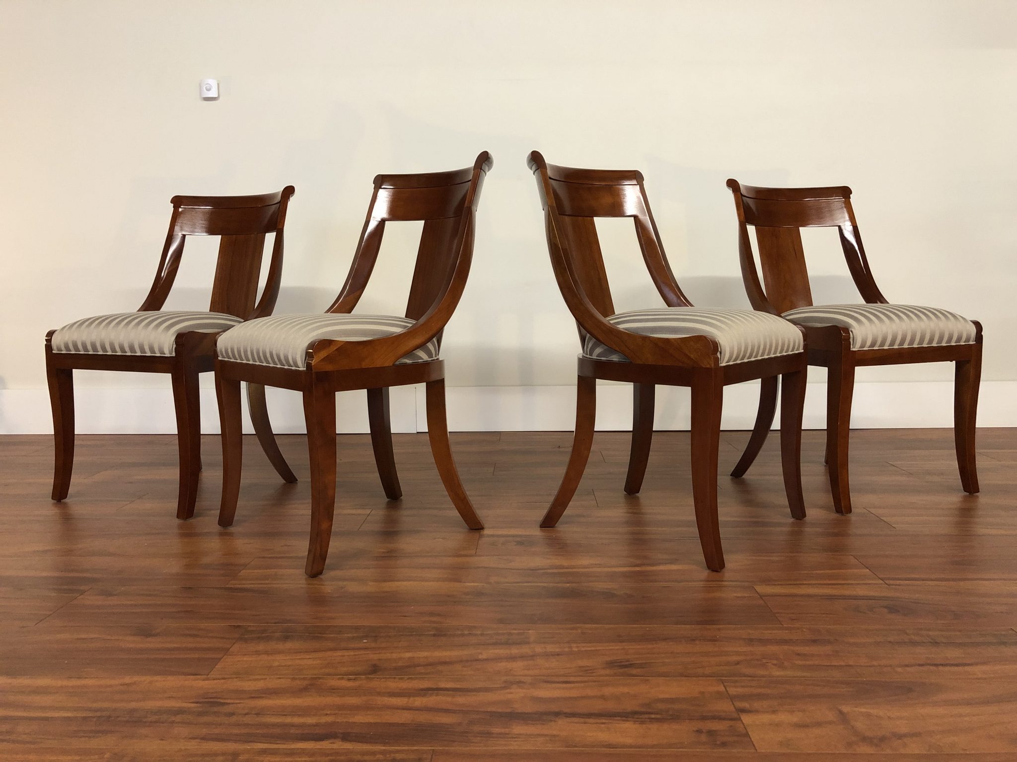 SOLD Baker Palladian Cherry Dining Chairs, Set of 4 Modern to Vintage