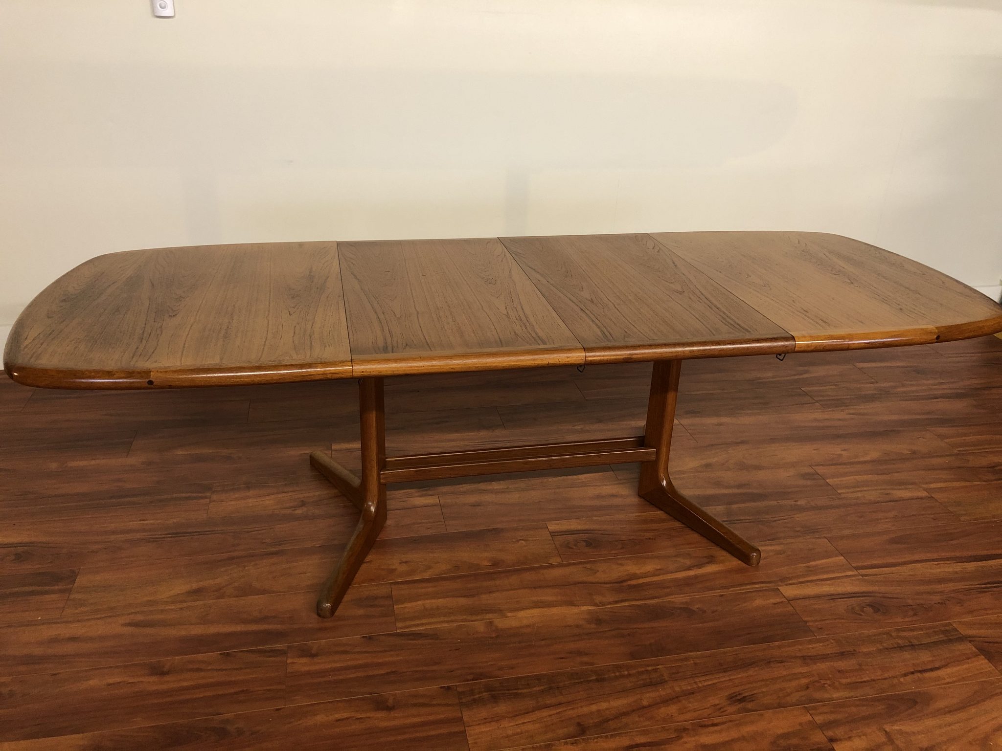 SOLD - D-Scan Oval Teak Dining Table - Modern to Vintage