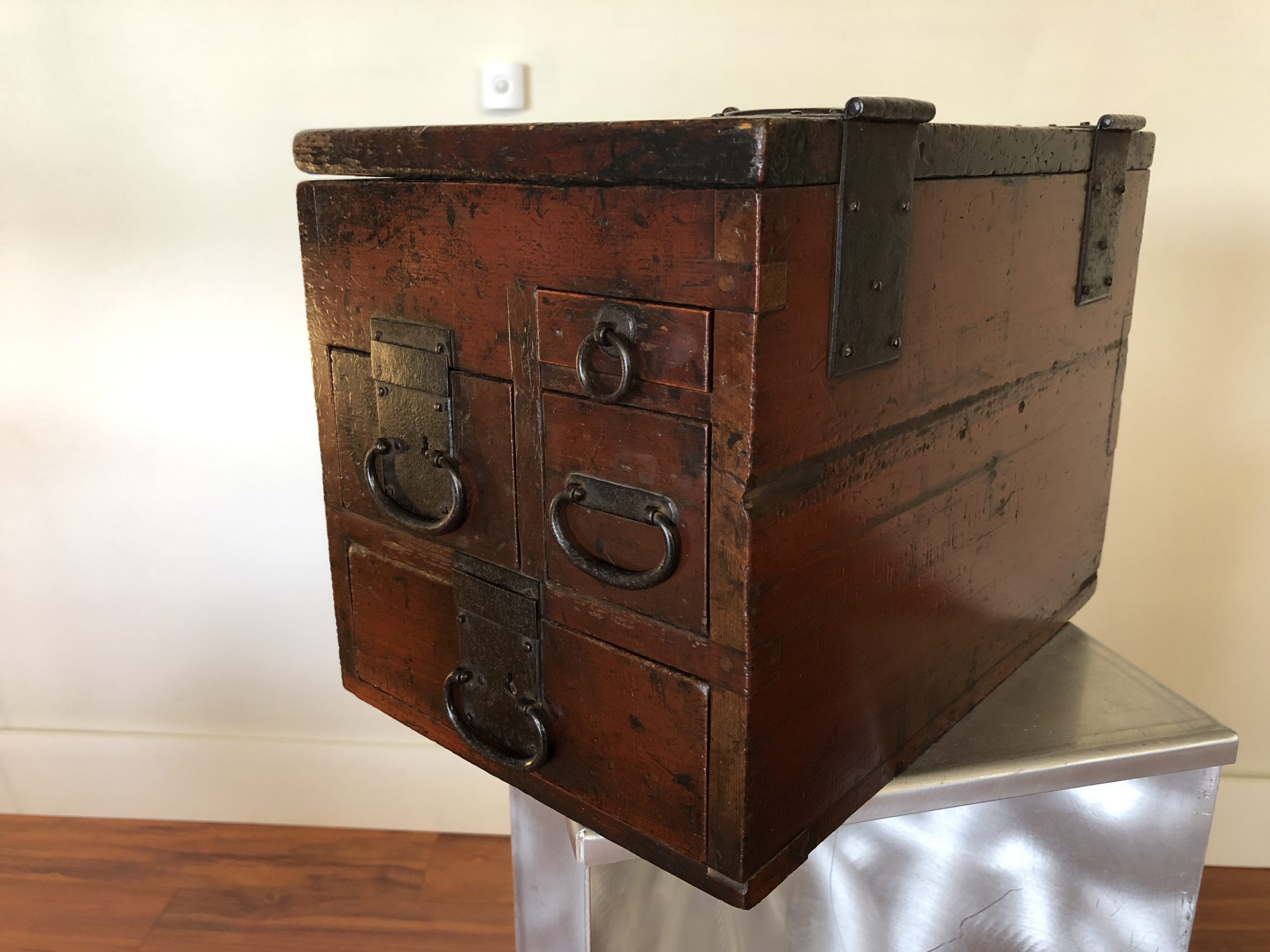 Labeled Japanese Writing Box SOLD - Small Antique Japanese Writing Box - Modern to Vintage