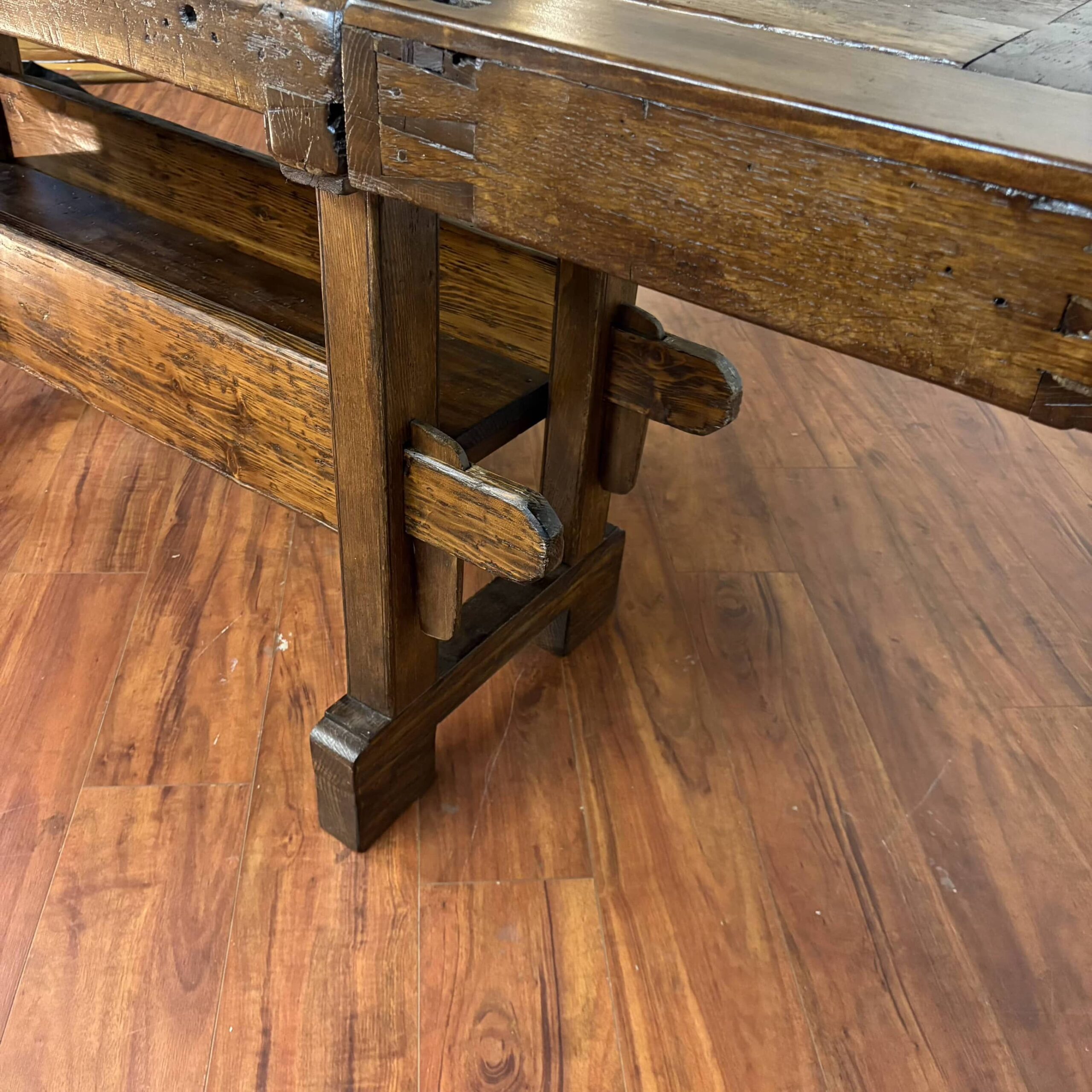 SOLD - Antique Solid Wood Workbench - Modern to Vintage