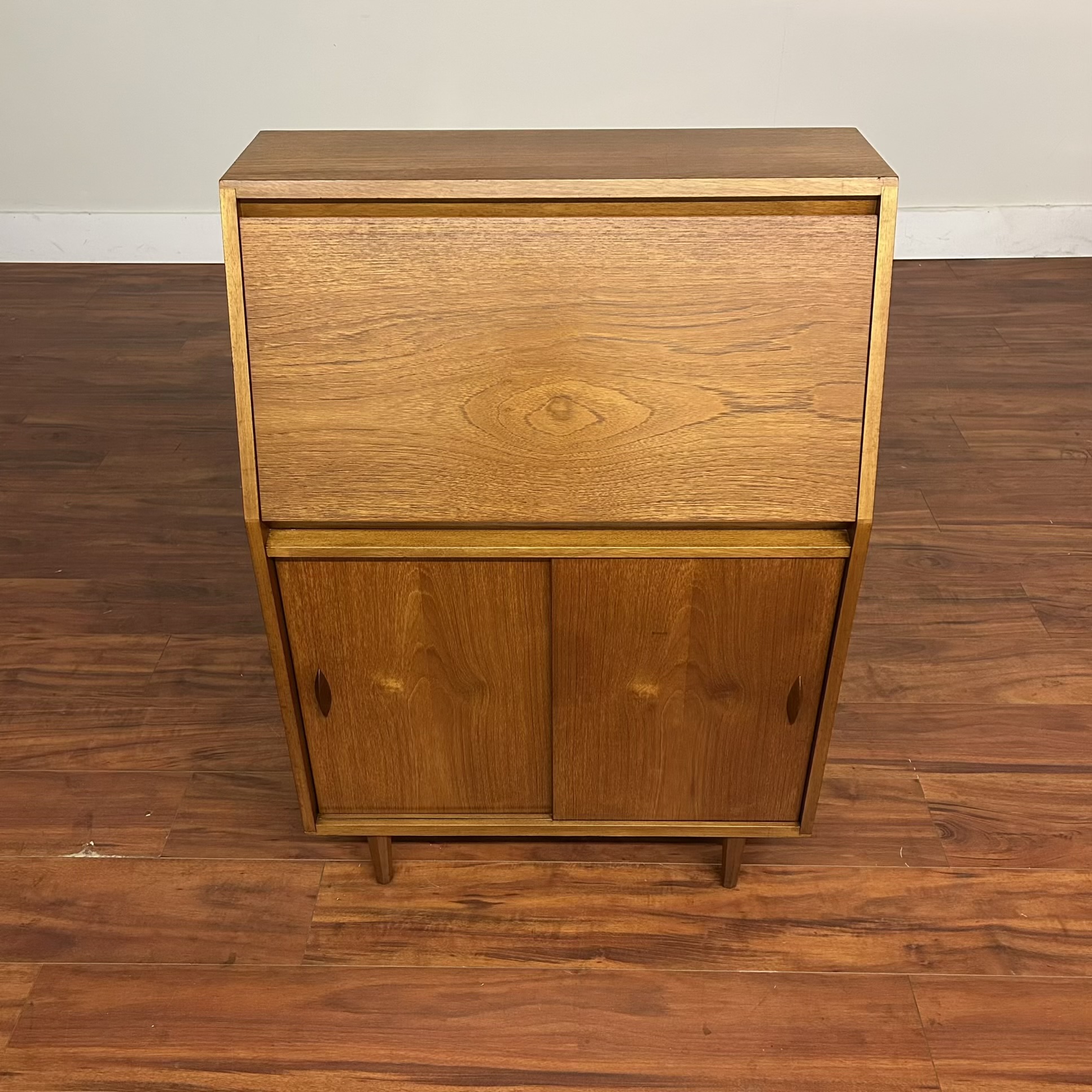 Vintage Mid-Century Teak Secretary Desk – $750