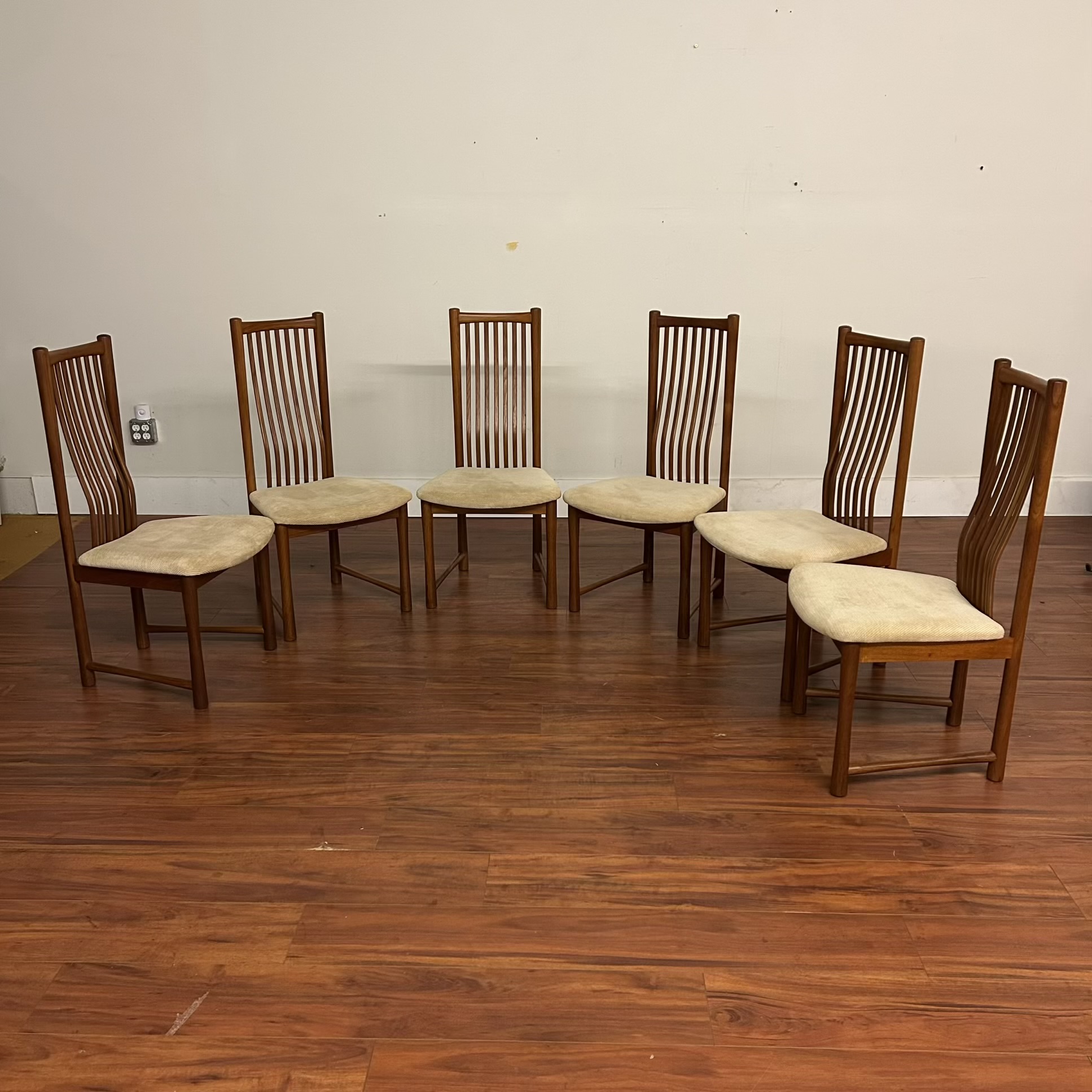 Boltinge Danish Teak Dining Chairs Set of 6 – $2395