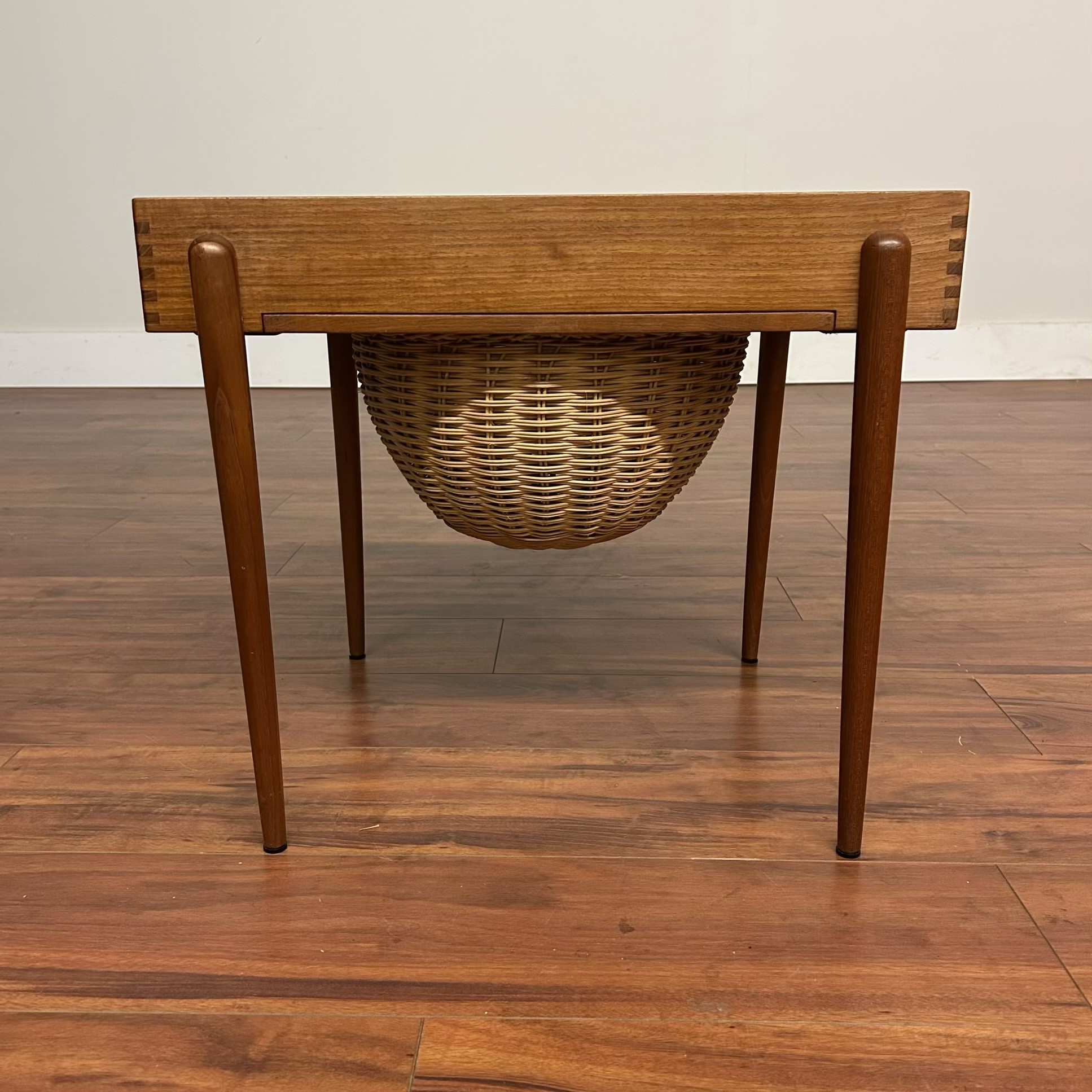 Used Knitting Table Danish Teak Vintage Sewing Table - $795 - Modern to Vintage