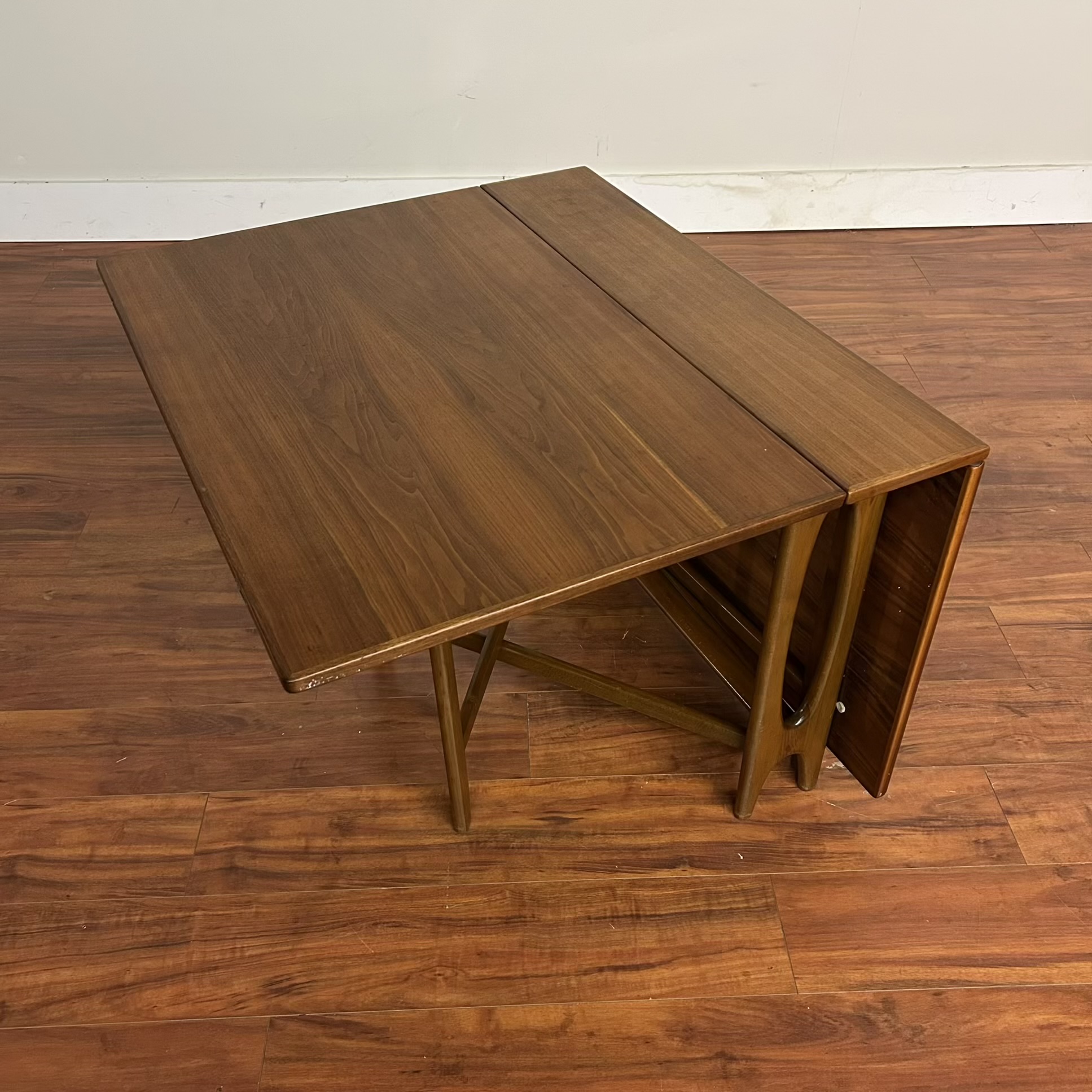 SOLD – Danish Modern Teak Drop Leaf Dining Table