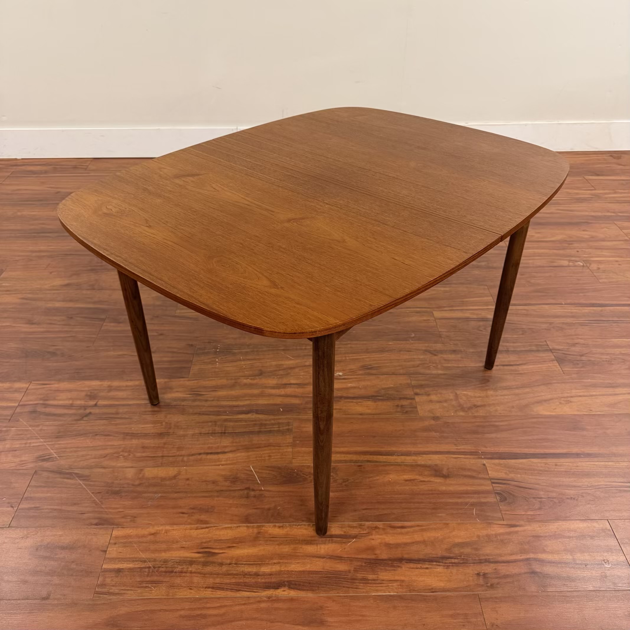 SOLD – Vintage Small Teak Butterfly Leaf Dining Table
