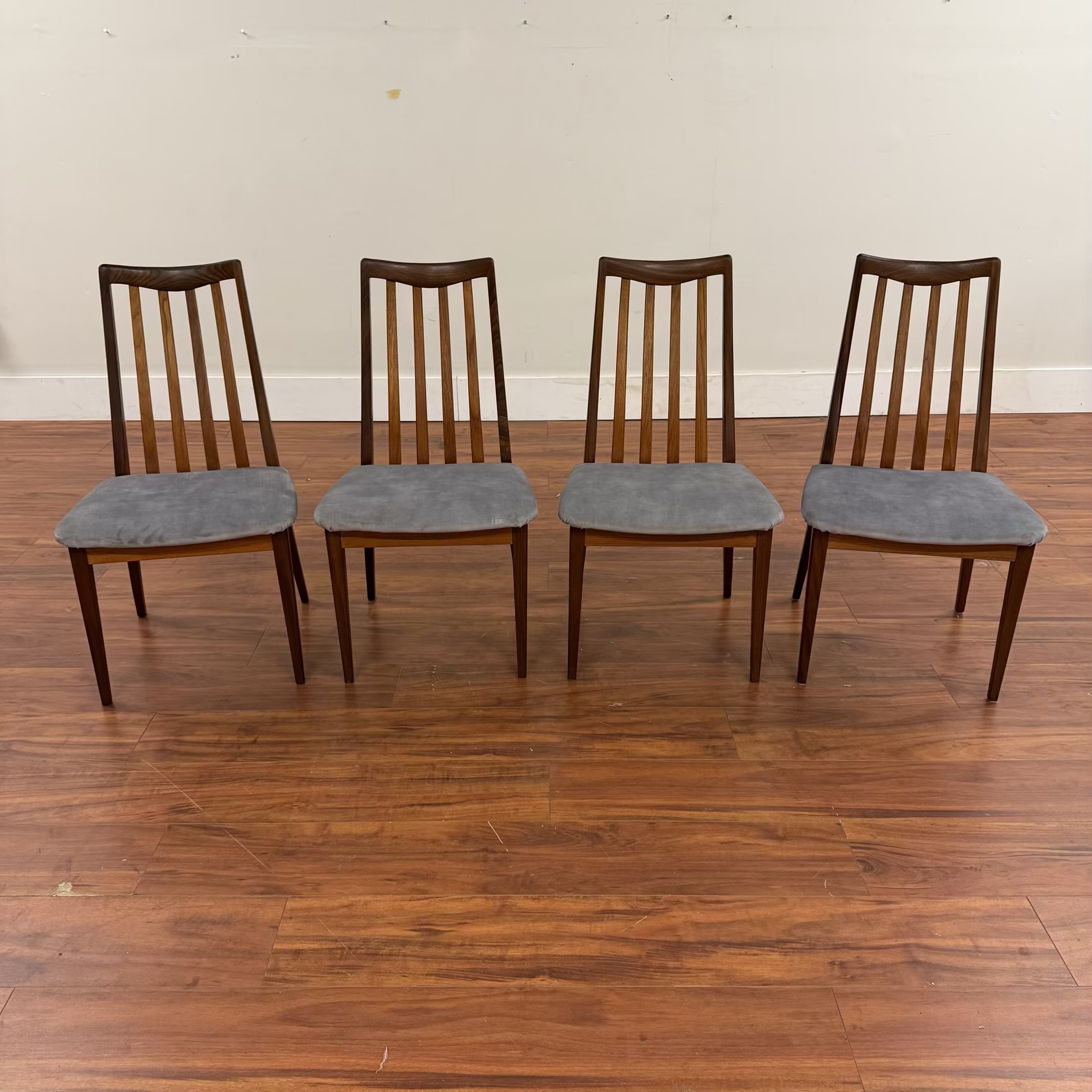 SOLD – G-Plan Slat Back Dining Chairs Set of Four